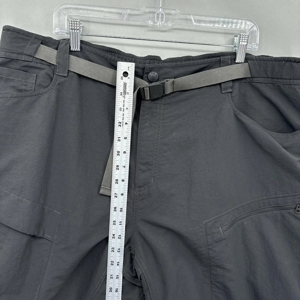 The North Face Pants Mens XXL Gray Cargo Belted Hiking Paramount Convertible 32